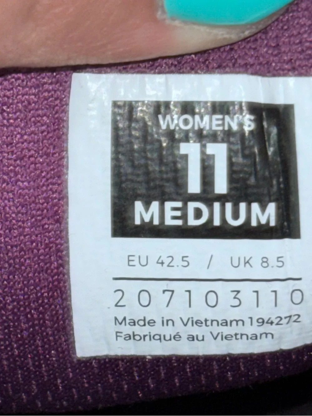 Kuru Quantum 2.0 Womens Size 11 Grape Athletic Running Shoes Sneakers New